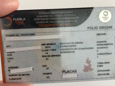 Los cinco módulos de Puebla y la zona metropolitana en los que se puede realizar el canje de la tarjeta de circulación, están saturados