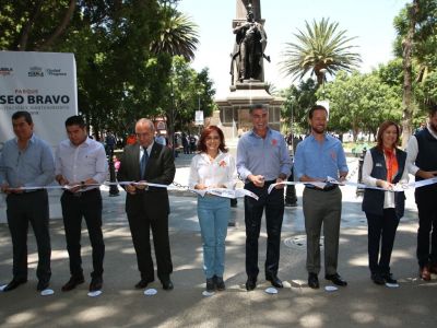  El gobernador y el alcalde de Puebla inauguraron la remodelación del Paseo Bravo